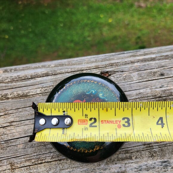 Vintage Palekh Russian one of a kind signed Lacquer Box With Hand-Painted Folk H - Picture 2 of 11
